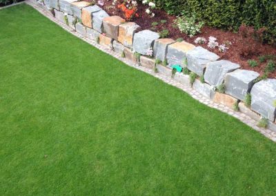 Trockenmauer Privatgarten Viersen