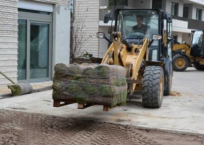 Außenanlagen für Wohnquartier und Kindergarten in Düsseldorf